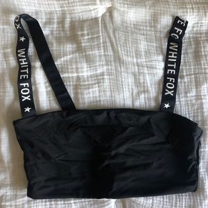 white fox cropped tank top